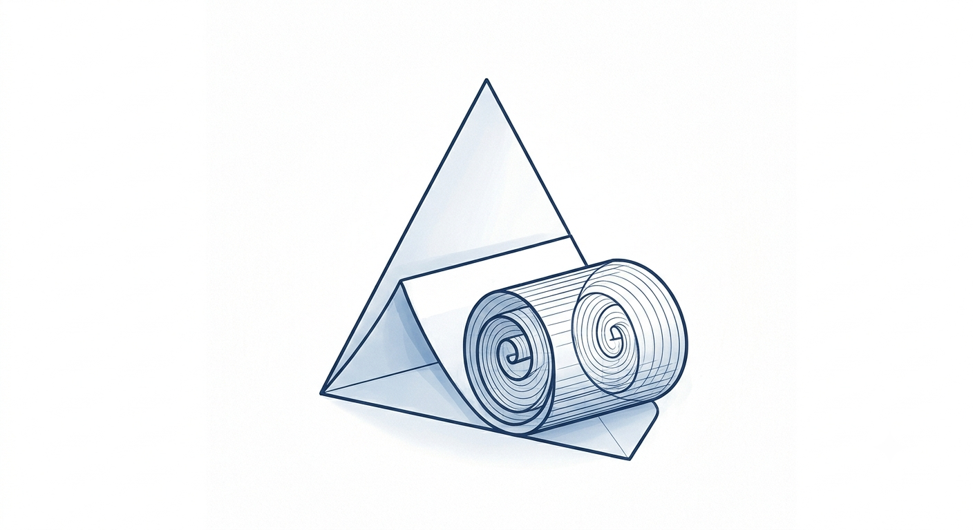 Rolled triangle