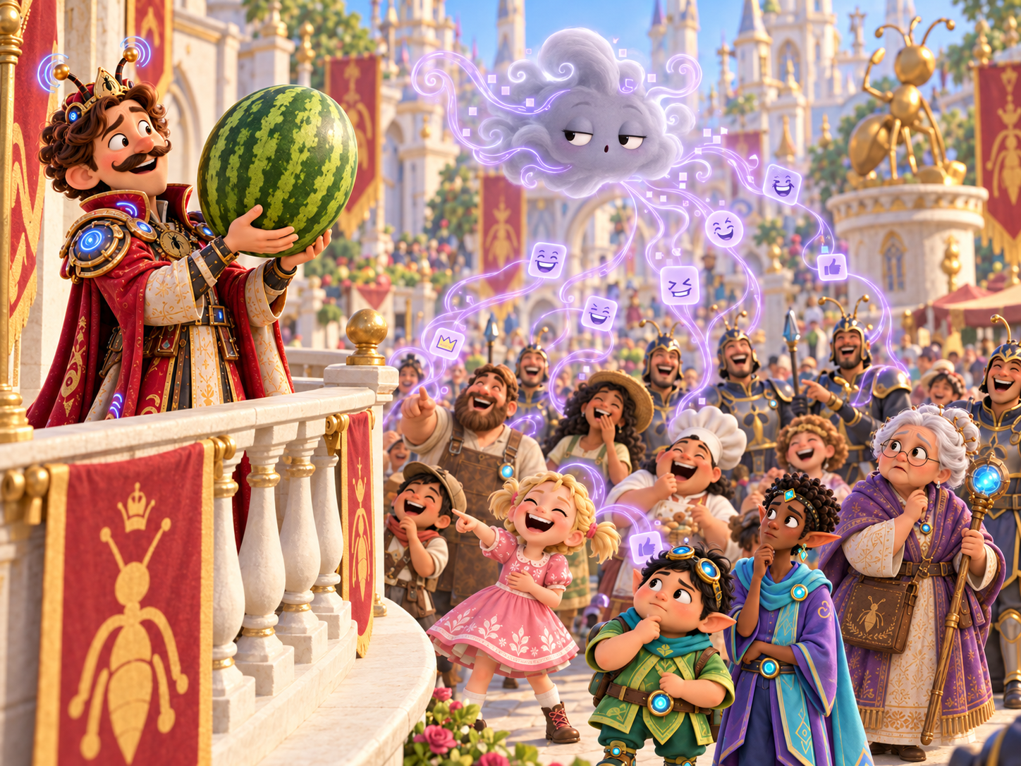 Princess Melon presented to the kingdom